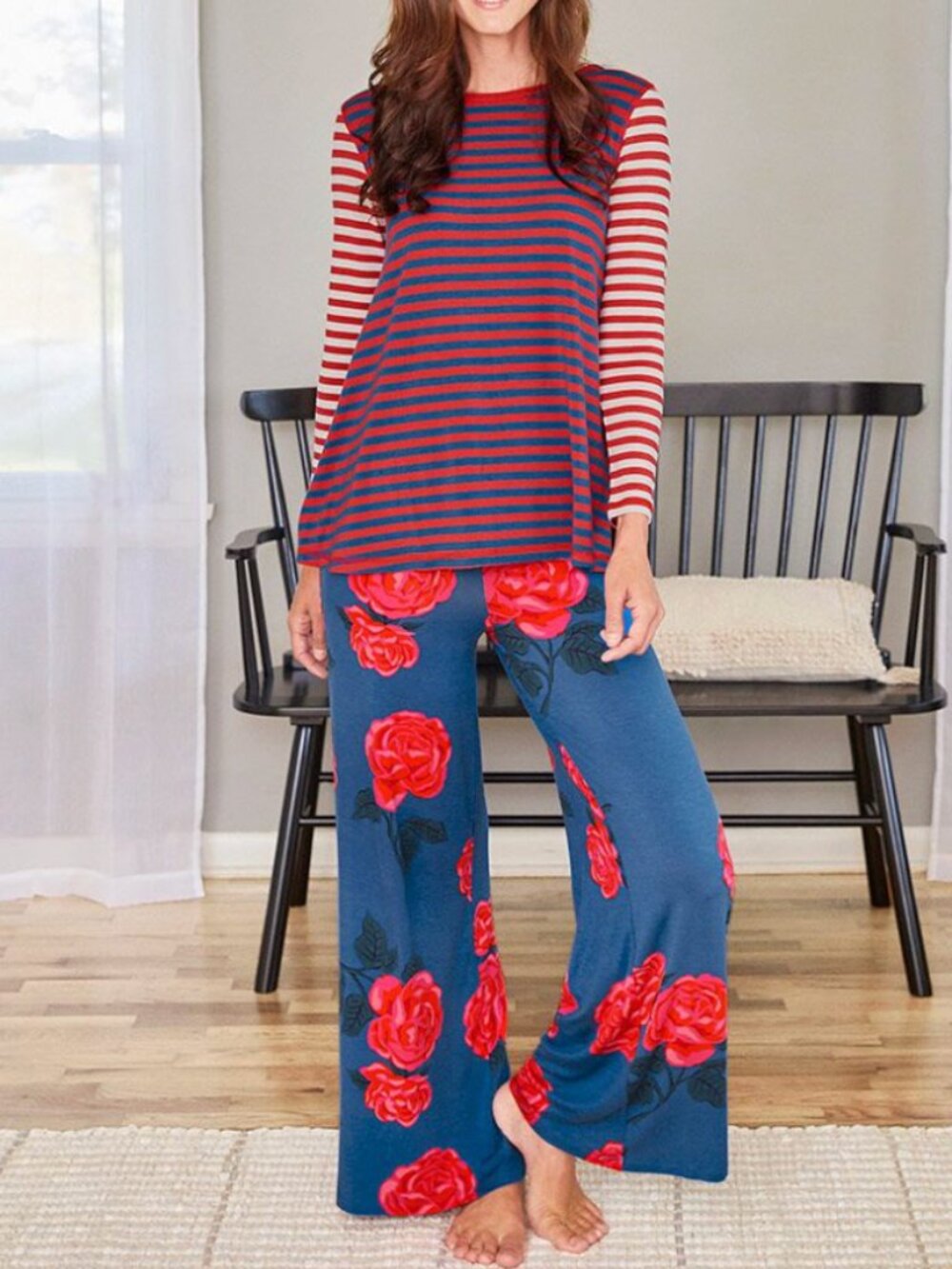 *Matilda Jane* Womens All Roses Pajama Set - size XS . HTF set!